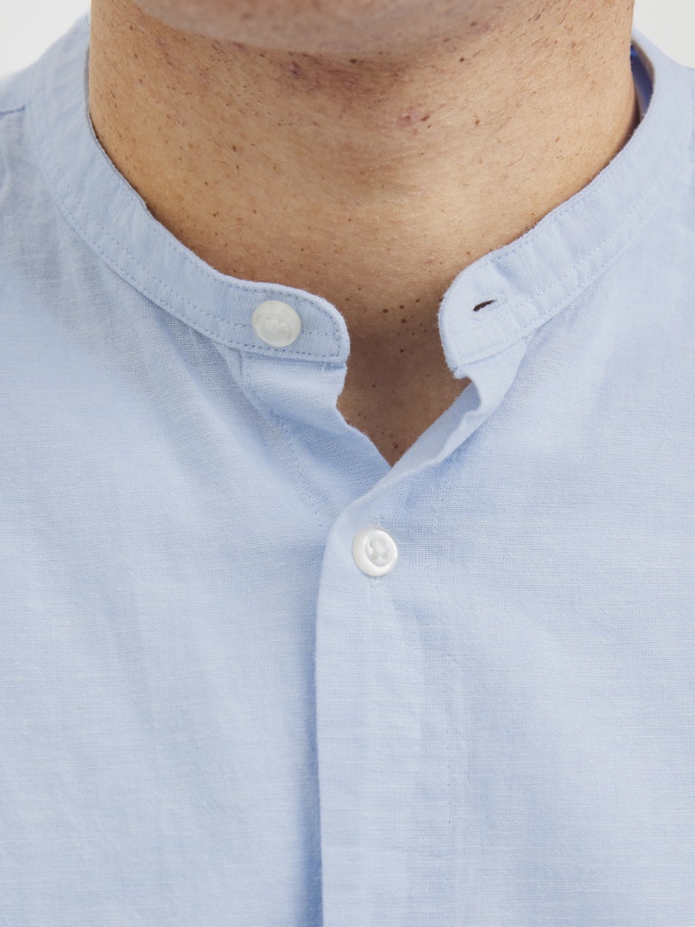 Jack & Jones Breeze Linen Blend Shirt Blue