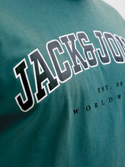 Jack & Jones Caleb Atlantic Deep Tee Green