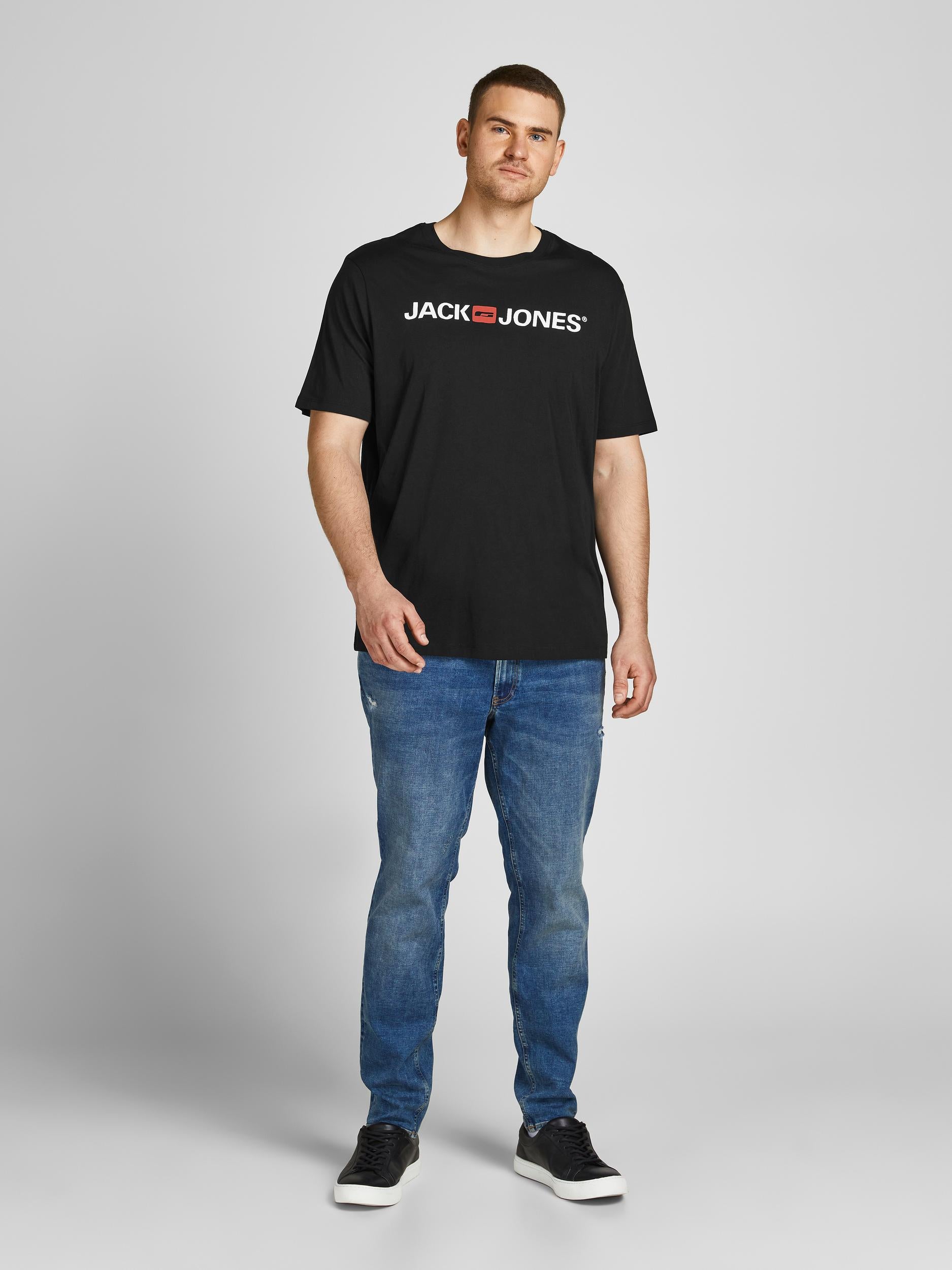 Jack & Jones Black Corp Logo T-Shirt Black