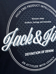 Jack & Jones Dover Logo Navy T-Shirt Navy