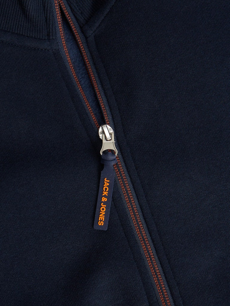 Jack & Jones Dust Navy Full Zip Sweat Navy