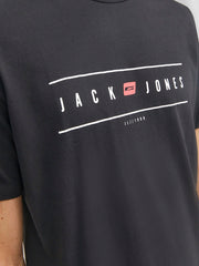 Jack & Jones Elliot Logo Black Tee Black