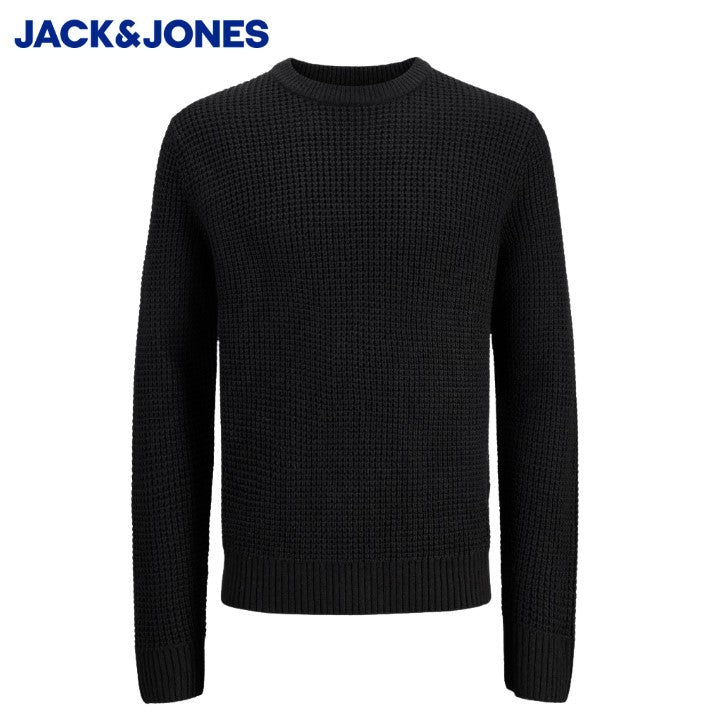Jack & Jones Global Black Crew Neck Knit Black