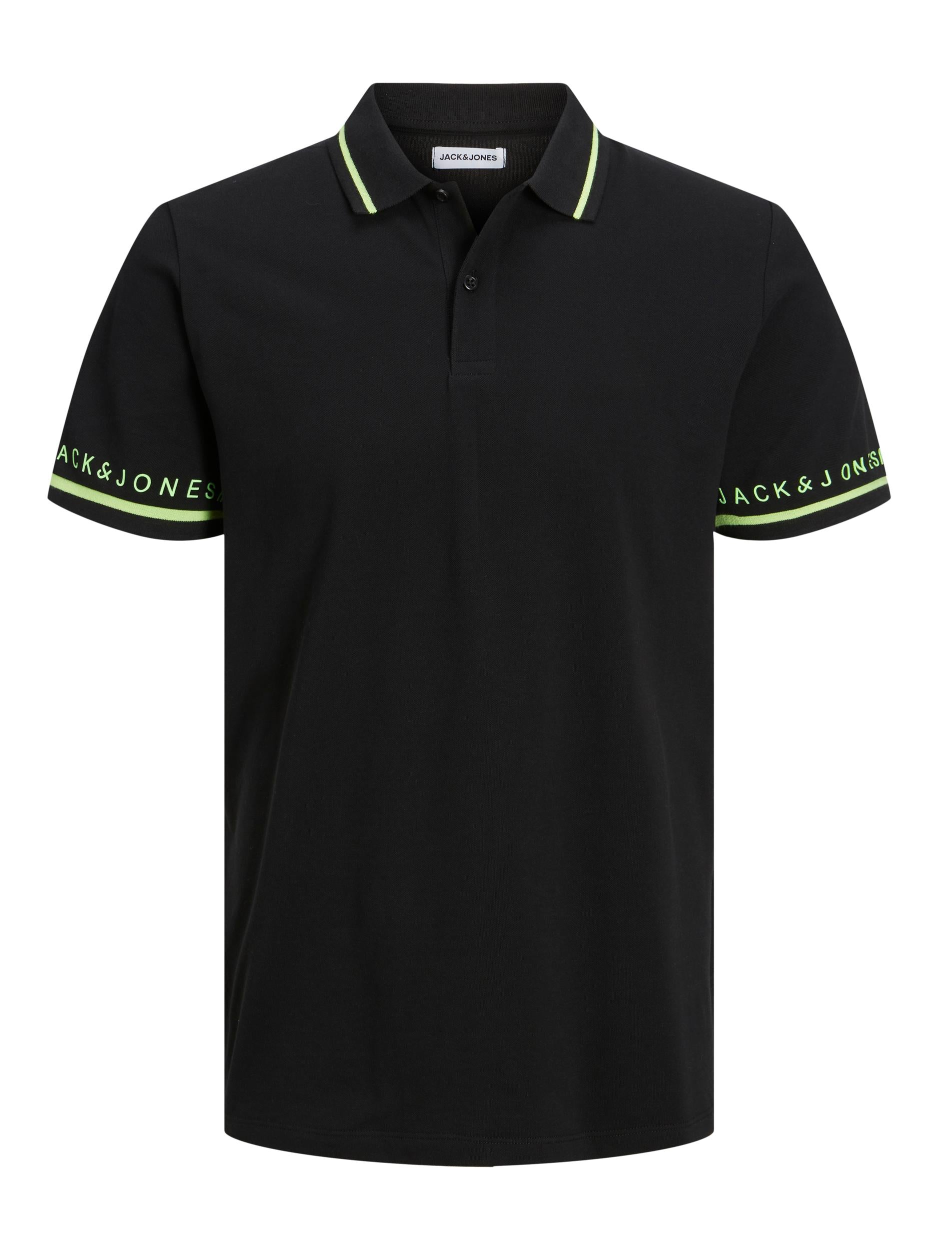 Jack & Jones Globus Black Polo Shirt Black