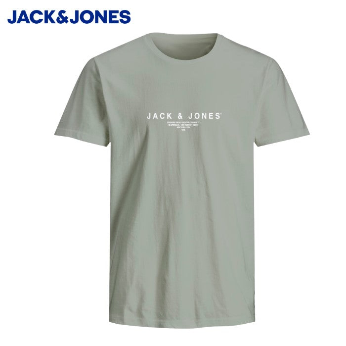 Jack & Jones Harris Logo Aqua T-Shirt Green