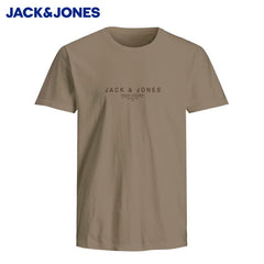 Jack & Jones Harris Logo Greige Tee Brown