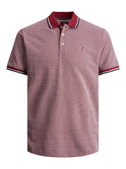 Jack & Jones Irwin Red Dahlia Polo Shirt Red