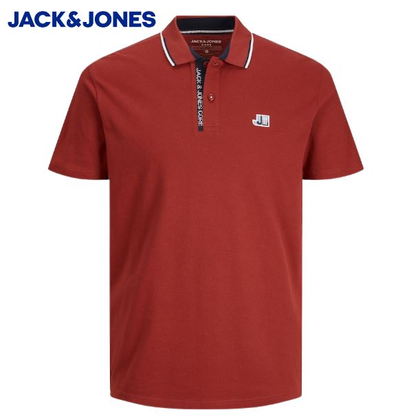 Jack & Jones Logan Rosewood Polo Shirt Red