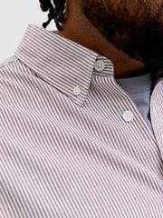 Jack & Jones Oxford Cabernet Stripe Wine