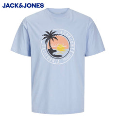 Jack & Jones Palm Logo Blue T-Shirt Blue