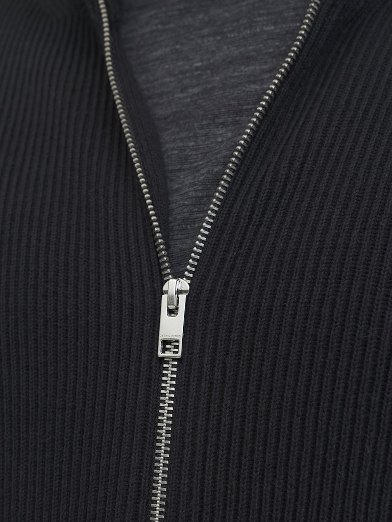 Jack & Jones Perfect Full Zip Black Knit Black