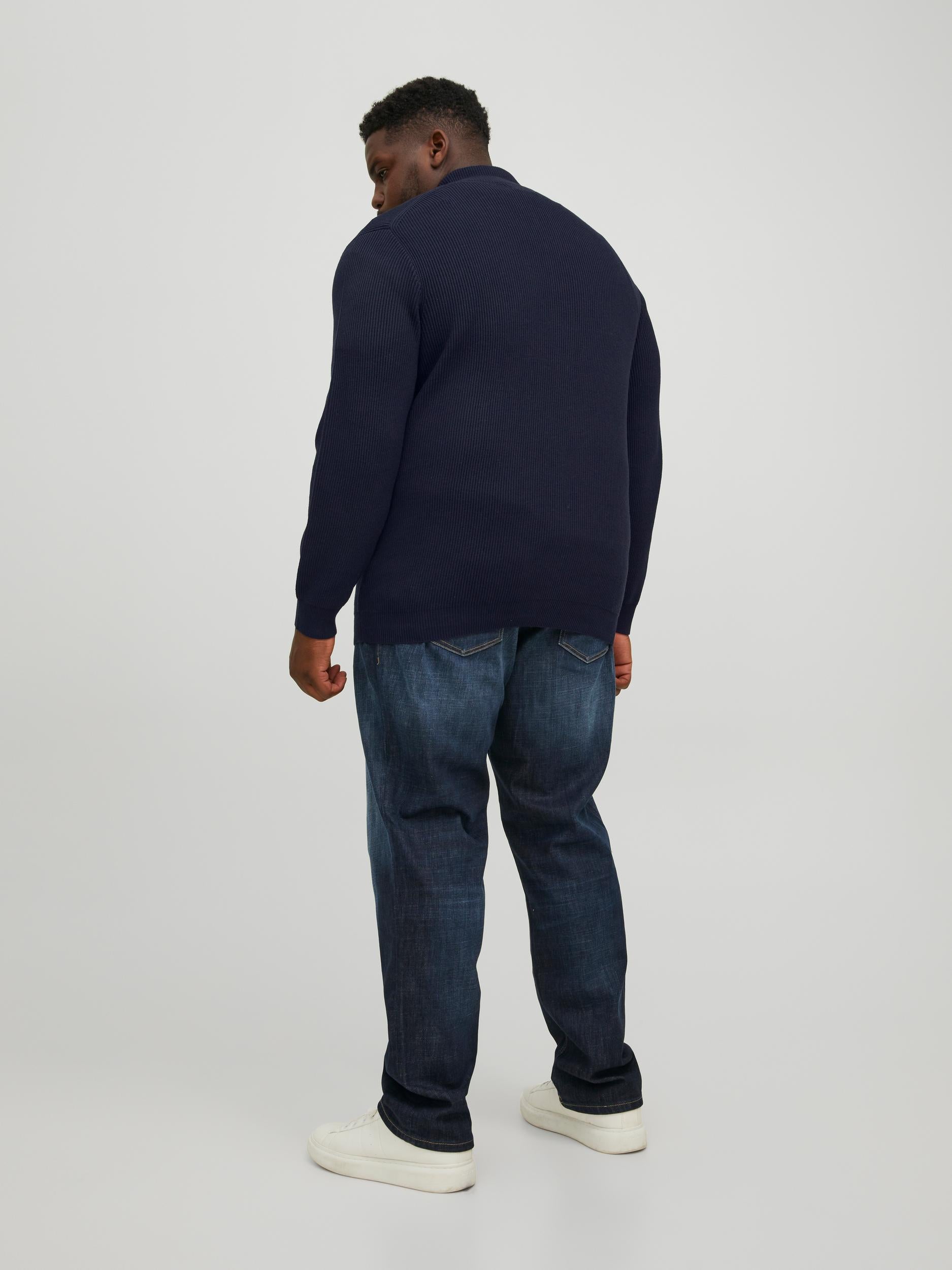 Jack & Jones Perfect Navy Zip Cardigan Navy