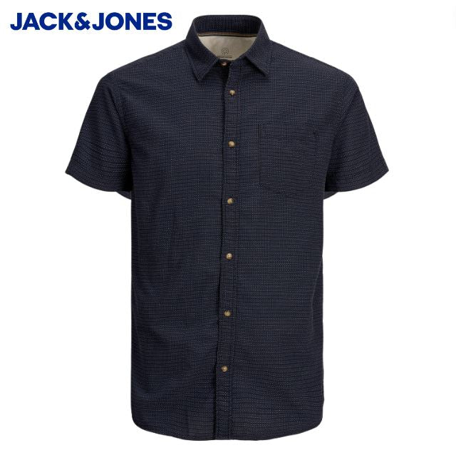 Jack & Jones Rabel Navy Detail Shirt Navy