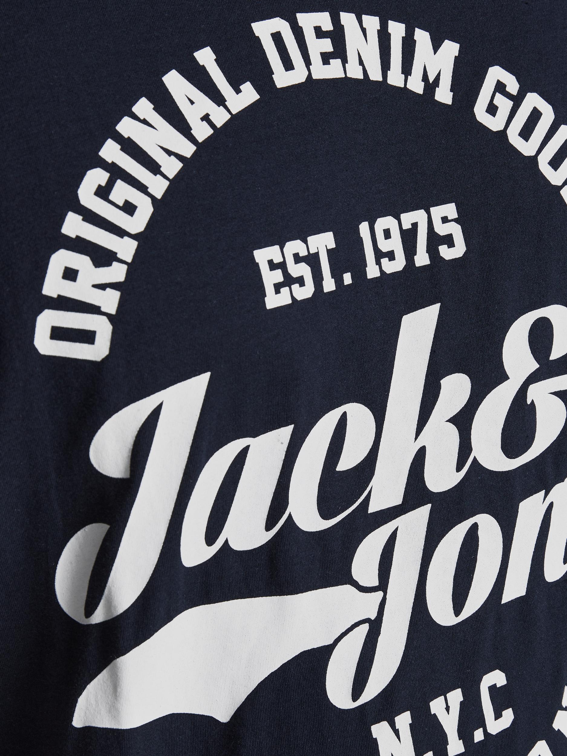 Jack & Jones Rafa Navy Crew Neck Tee Navy