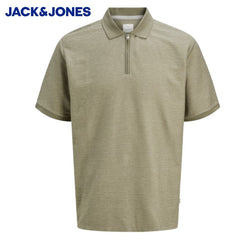 Jack & Jones Ronnie Zip Green Polo Shirt Green