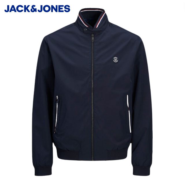 Jack & Jones Navy Seaborne Bomber Jacket Navy