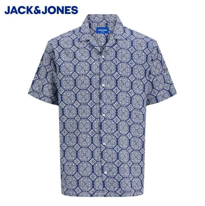 Jack & Jones Seer Pattern Ocean Shirt Blue