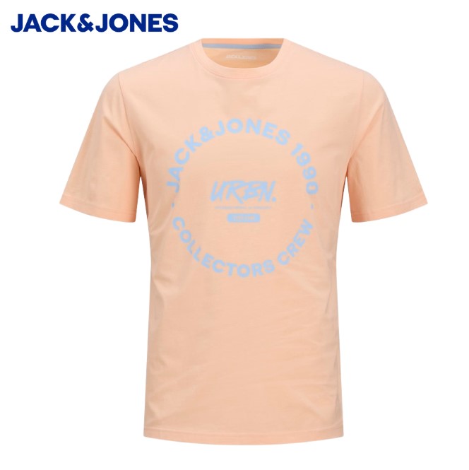 Jack & Jones Simon Logo Peach T-Shirt Orange