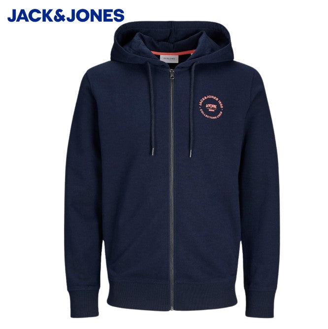 Jack & Jones Simon Full Zip Navy Hoodie Navy