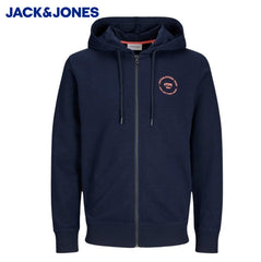 Jack & Jones Simon Full Zip Navy Hoodie Navy