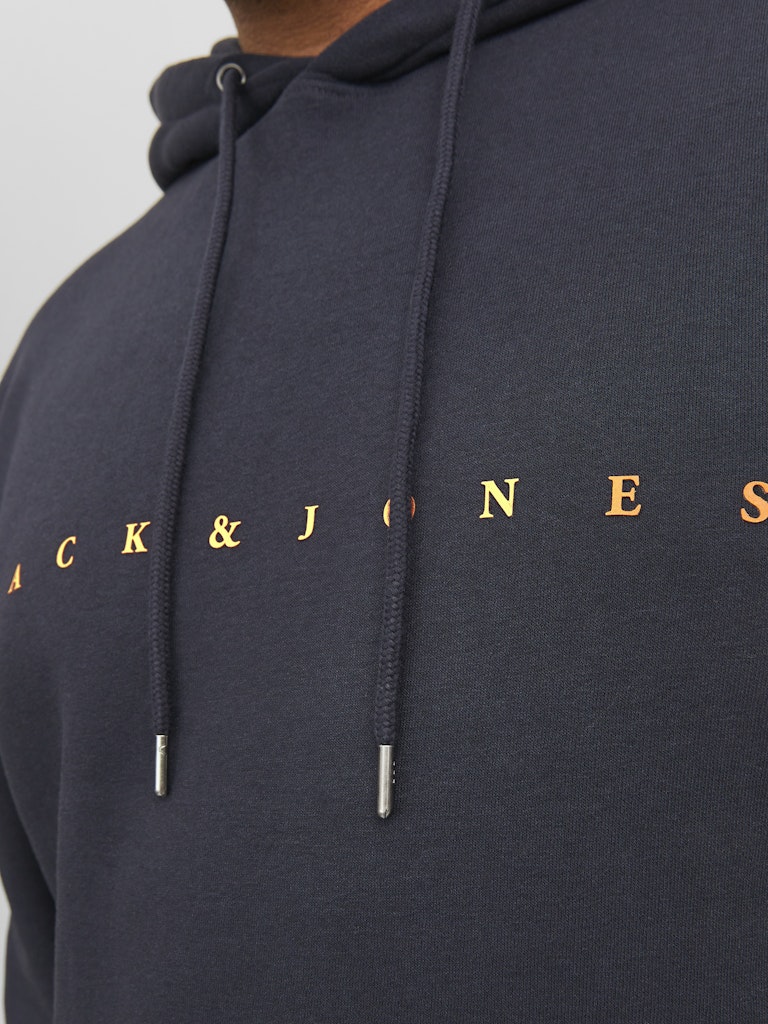 Jack & Jones Star Logo Navy Hoodie Navy