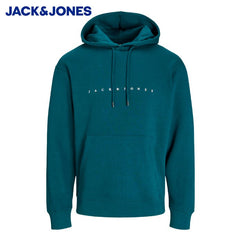 Jack & Jones Star Logo Teal Hoodie Green