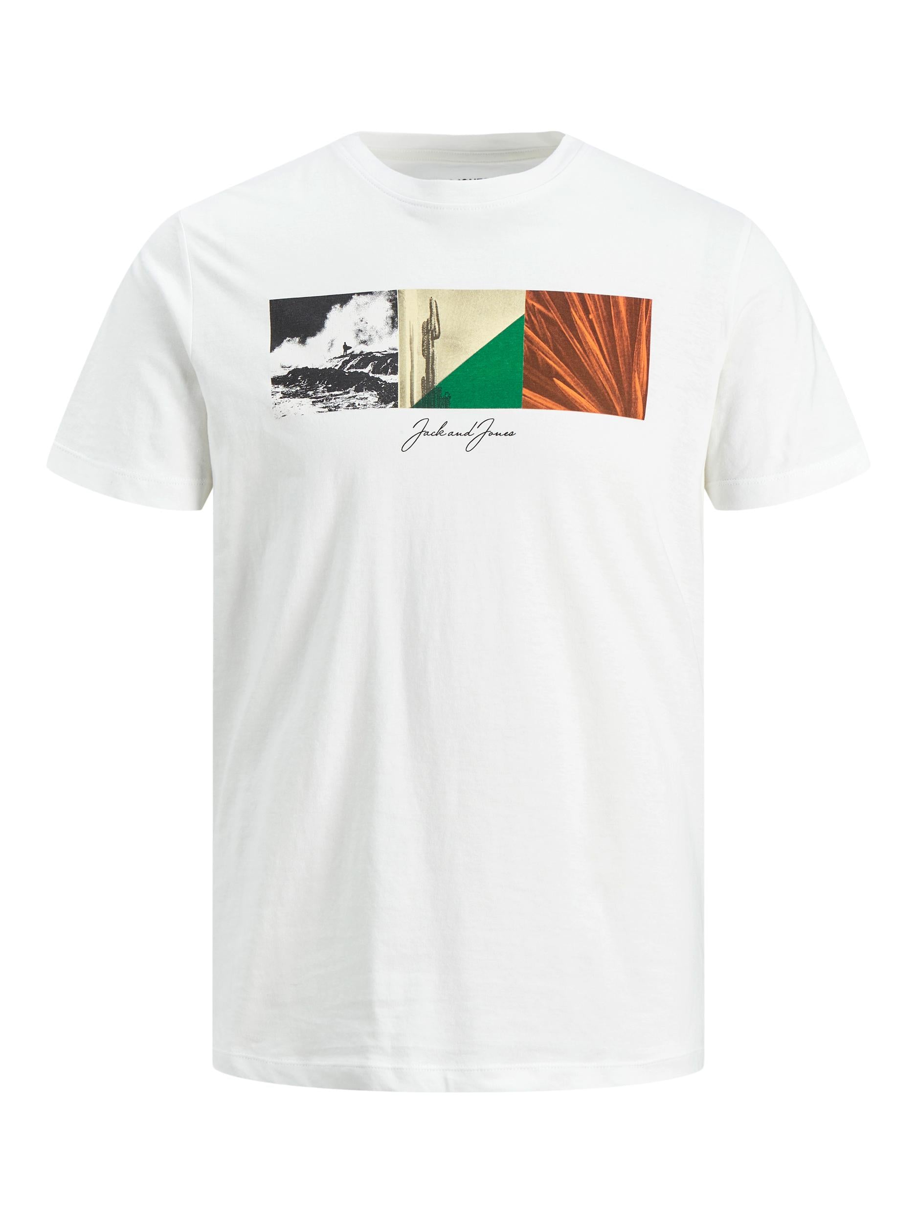 Jack & Jones Sunstrike White Tee Shirt White