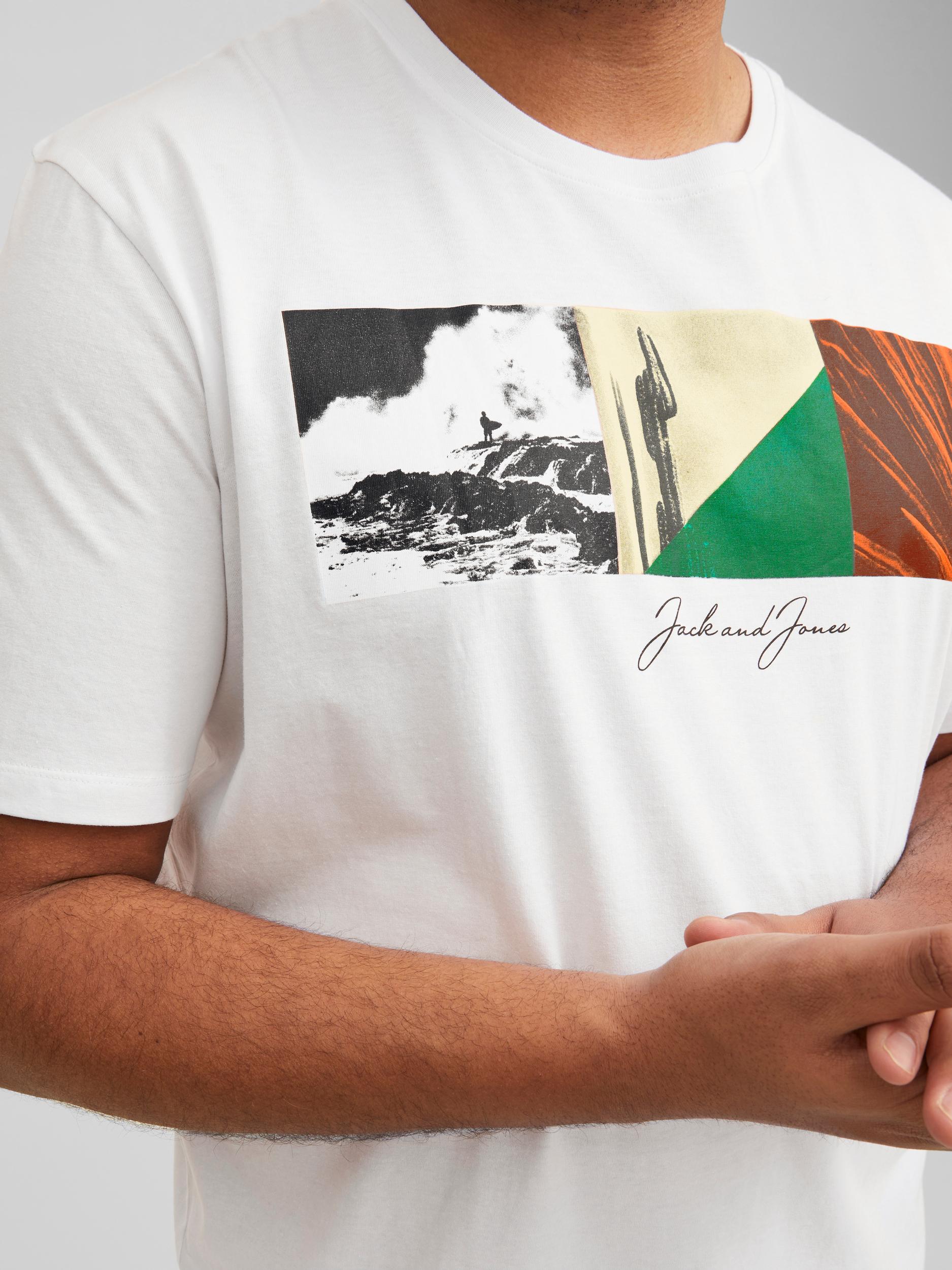 Jack & Jones Sunstrike White Tee Shirt White