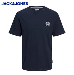 Jack & Jones Trevor Chest Logo Tee Navy