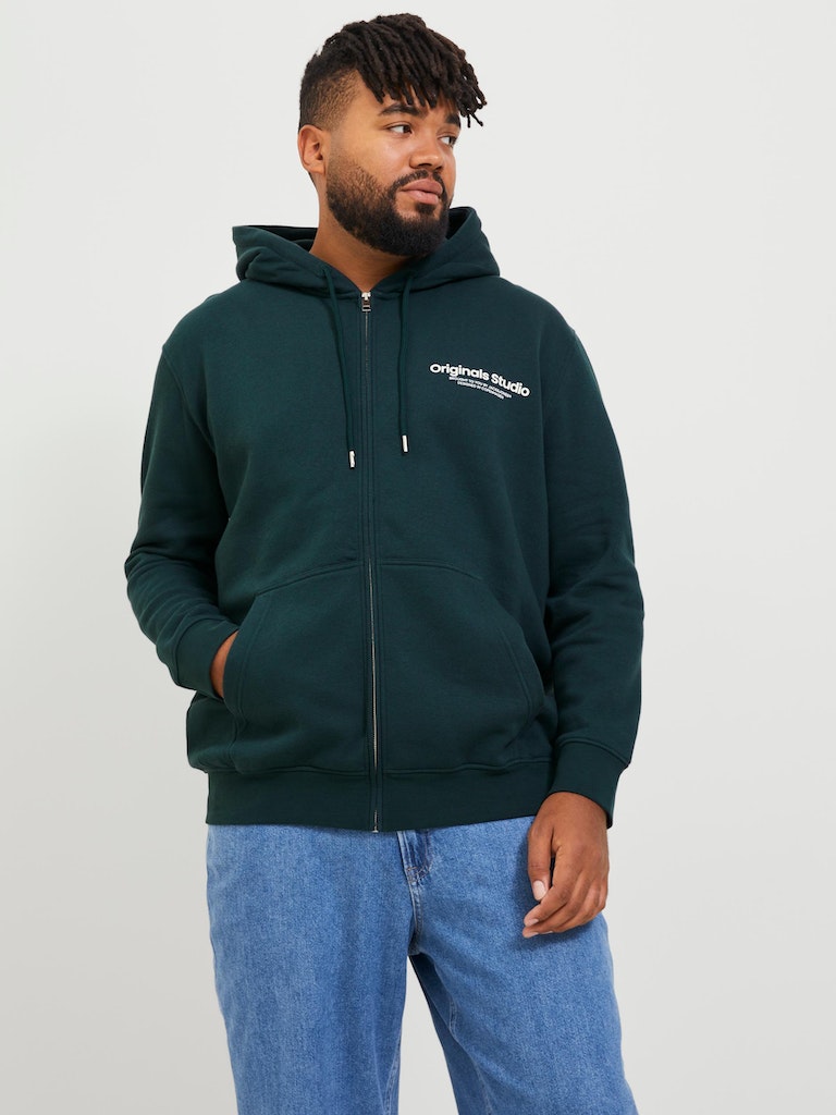 Jack & Jones Vester Forest  Zip Hoodie Green