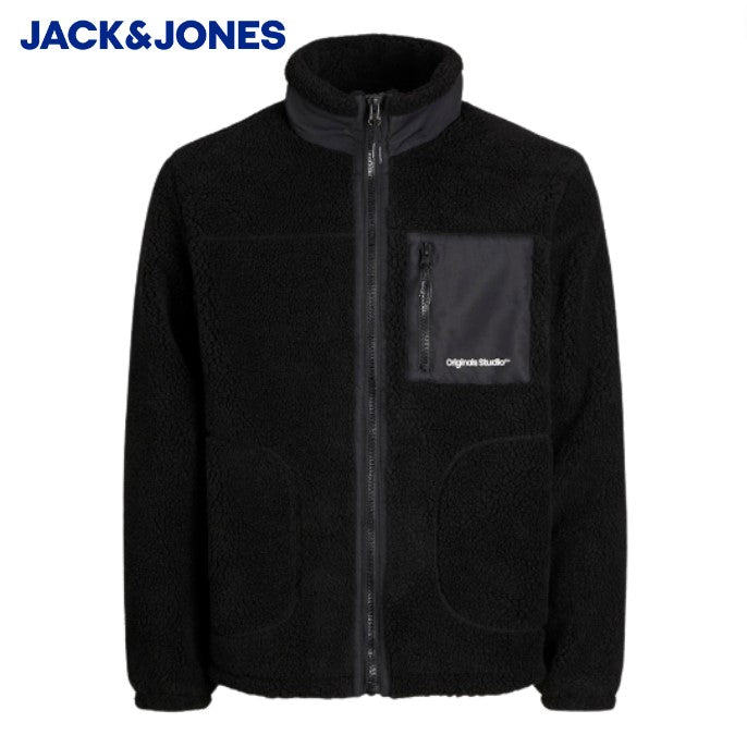 Jack & Jones Vester Teddy Black Fleece Black