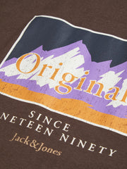 Jack & Jones Woodland Graphic Brown Tee Brown