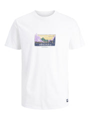 Jack & Jones Woodland Graphic White Tee White