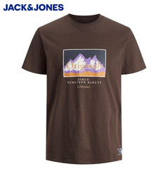 Jack & Jones Woodland Graphic Brown Tee Brown