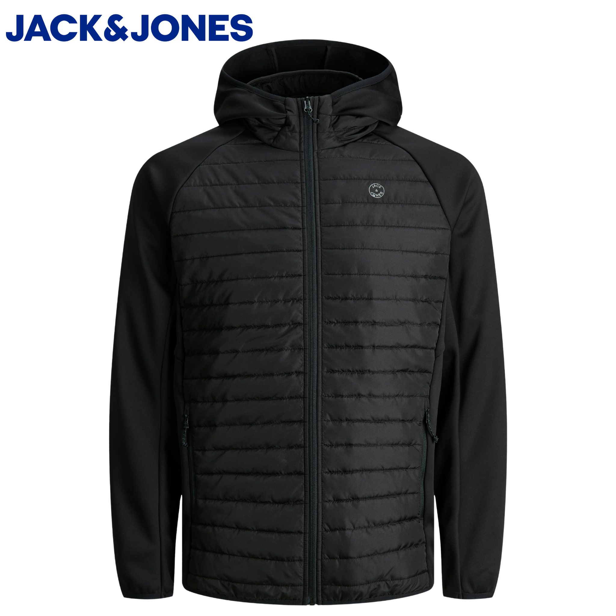 Jack & Jones Multi Quilted Black Jacket Black