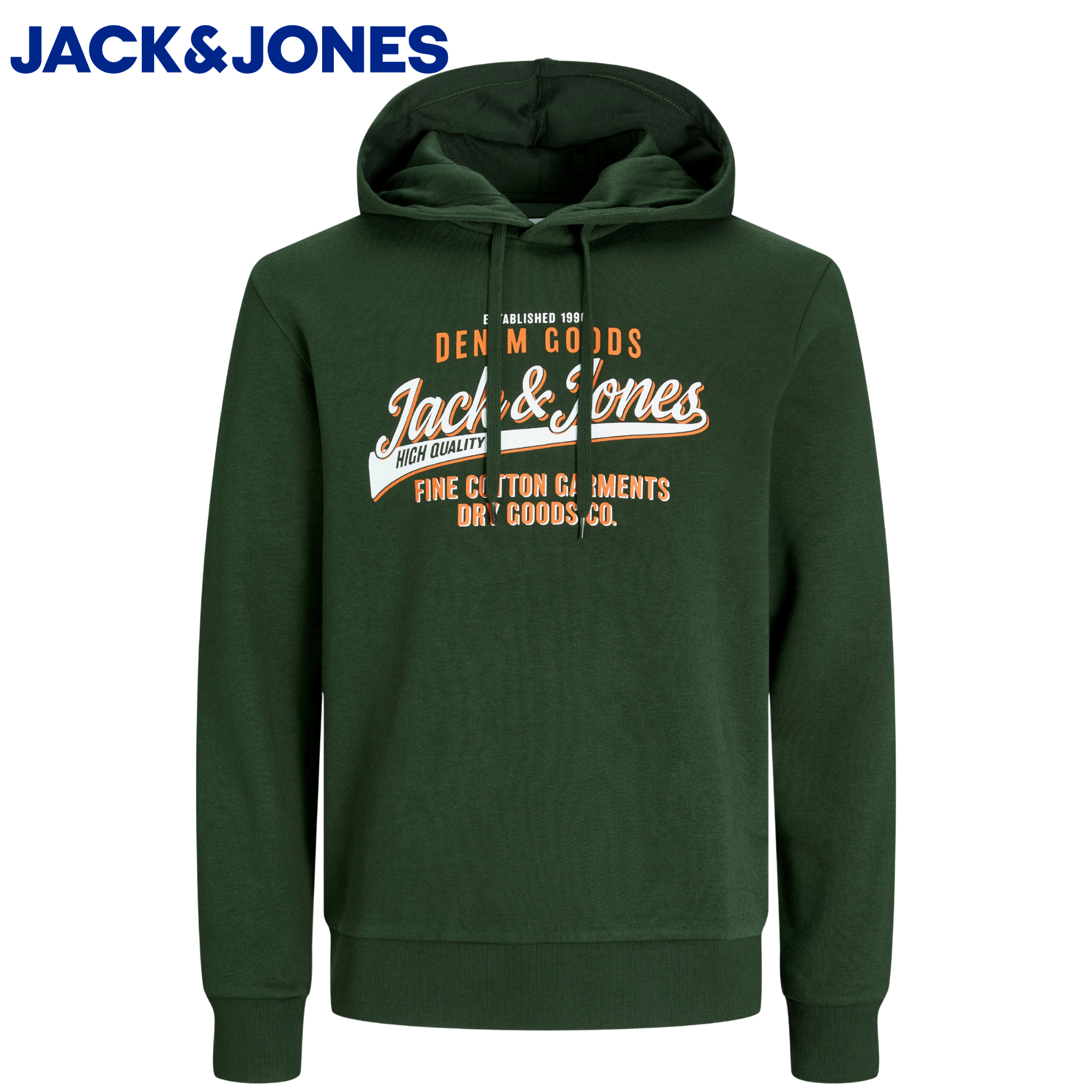 Jack & Jones Sweat Logo Green Hoodie Green