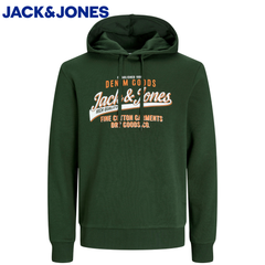 Jack & Jones Sweat Logo Green Hoodie Green
