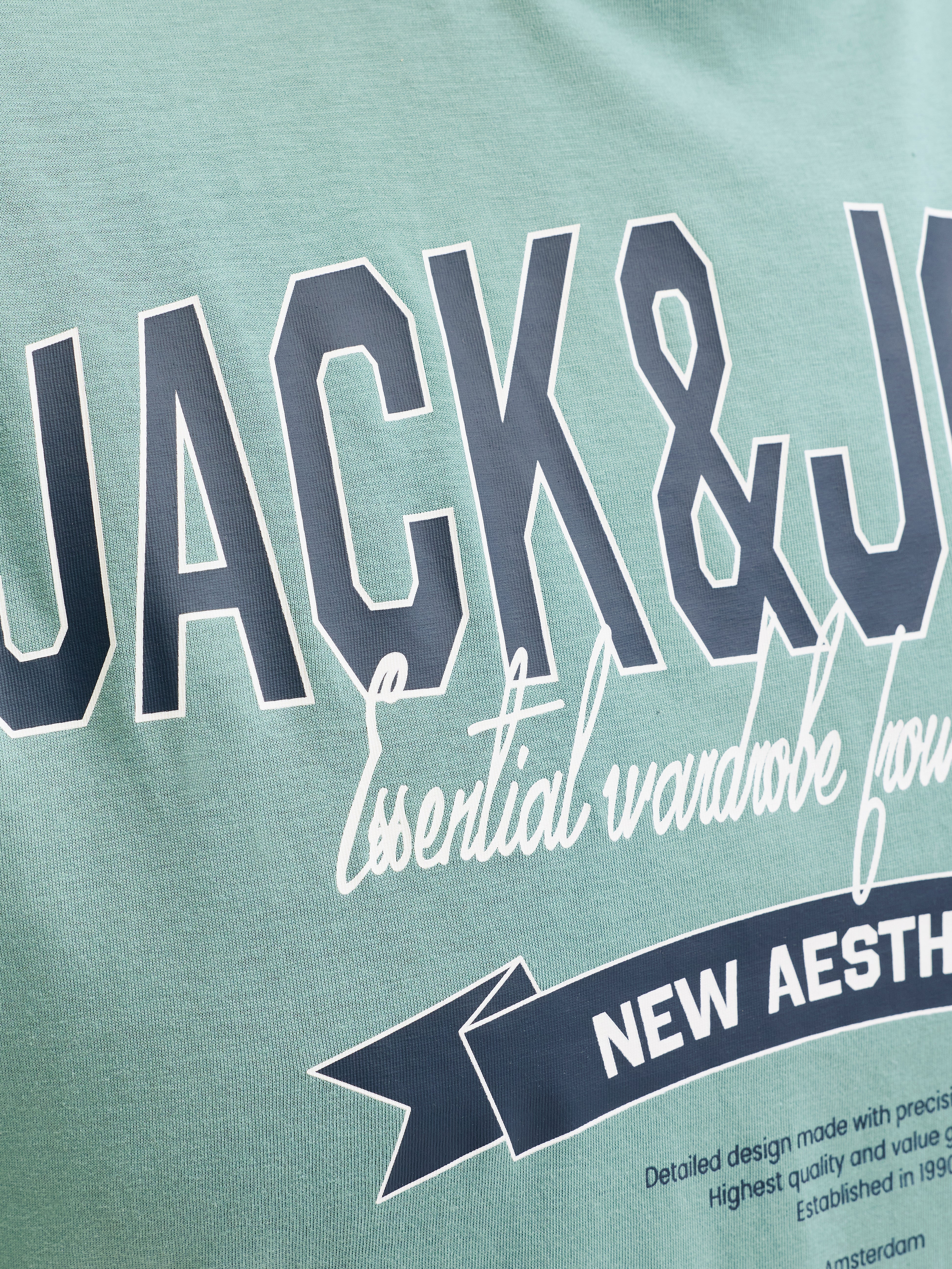 Jack & Jones E-Logo Mineral Blue T-Shirt Blue