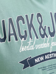 Jack & Jones E-Logo Mineral Blue T-Shirt Blue