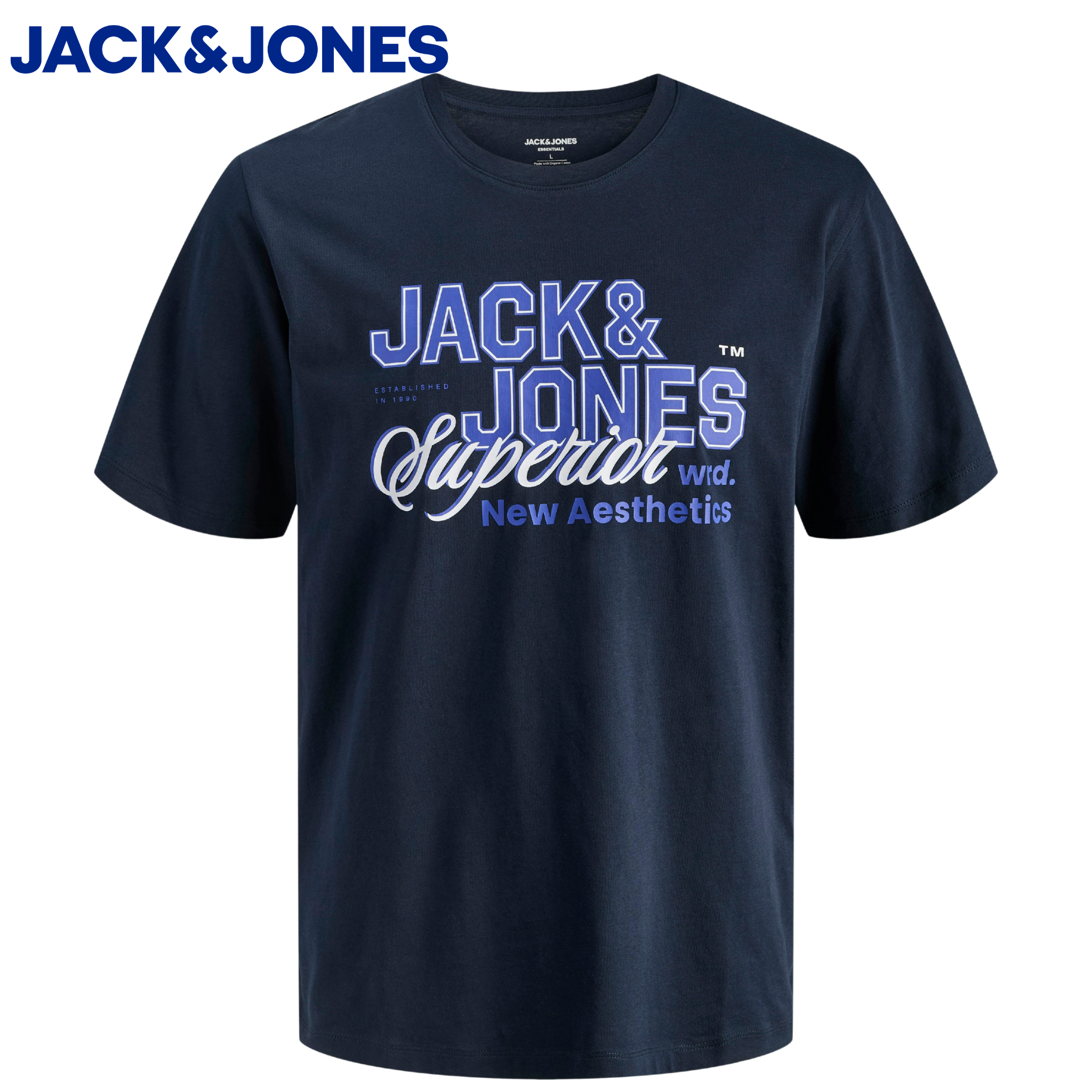Jack & Jones E-Logo Navy Blazer Tee Navy