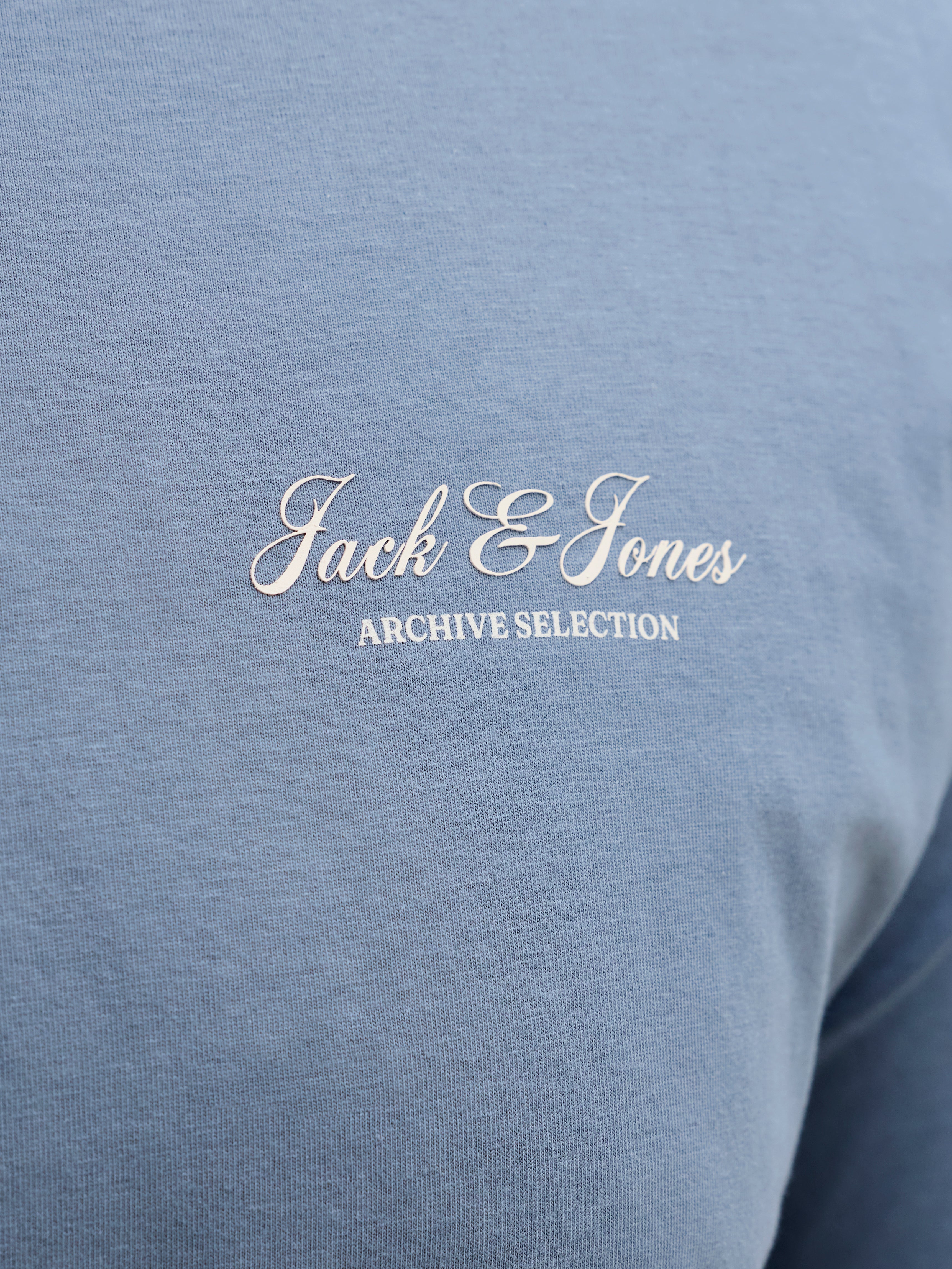 Jack & Jones Archive Logo Blue Tee Blue