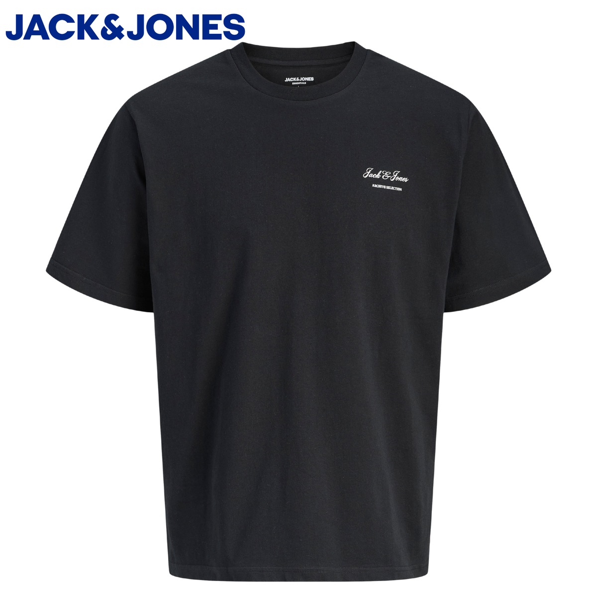 Jack & Jones Archive Black & White Tee Black