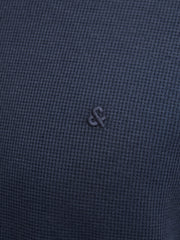 Jack & Jones Austin Zip Navy Polo Shirt Navy