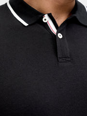 Jack & Jones Blaze Black Polo Shirt Black