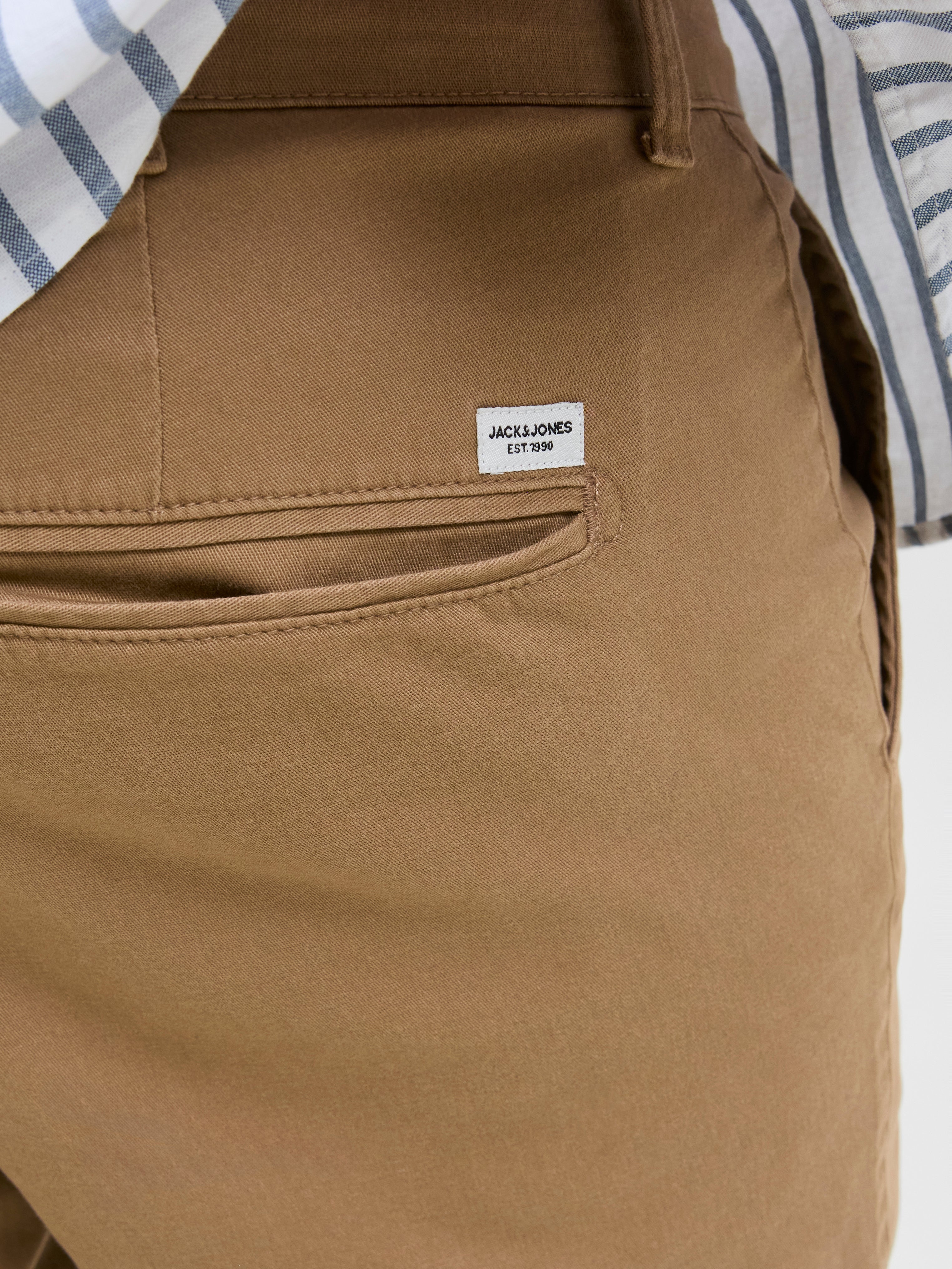 Jack & Jones Dave Stretch Beige Chinos Brown