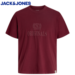Jack & Jones Erik Monongram Truffle Tee Red