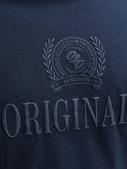 Jack & Jones Erik Monogram Navy T-Shirt Navy