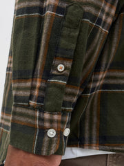 Jack & Jones Flannel Check Green Shirt Green