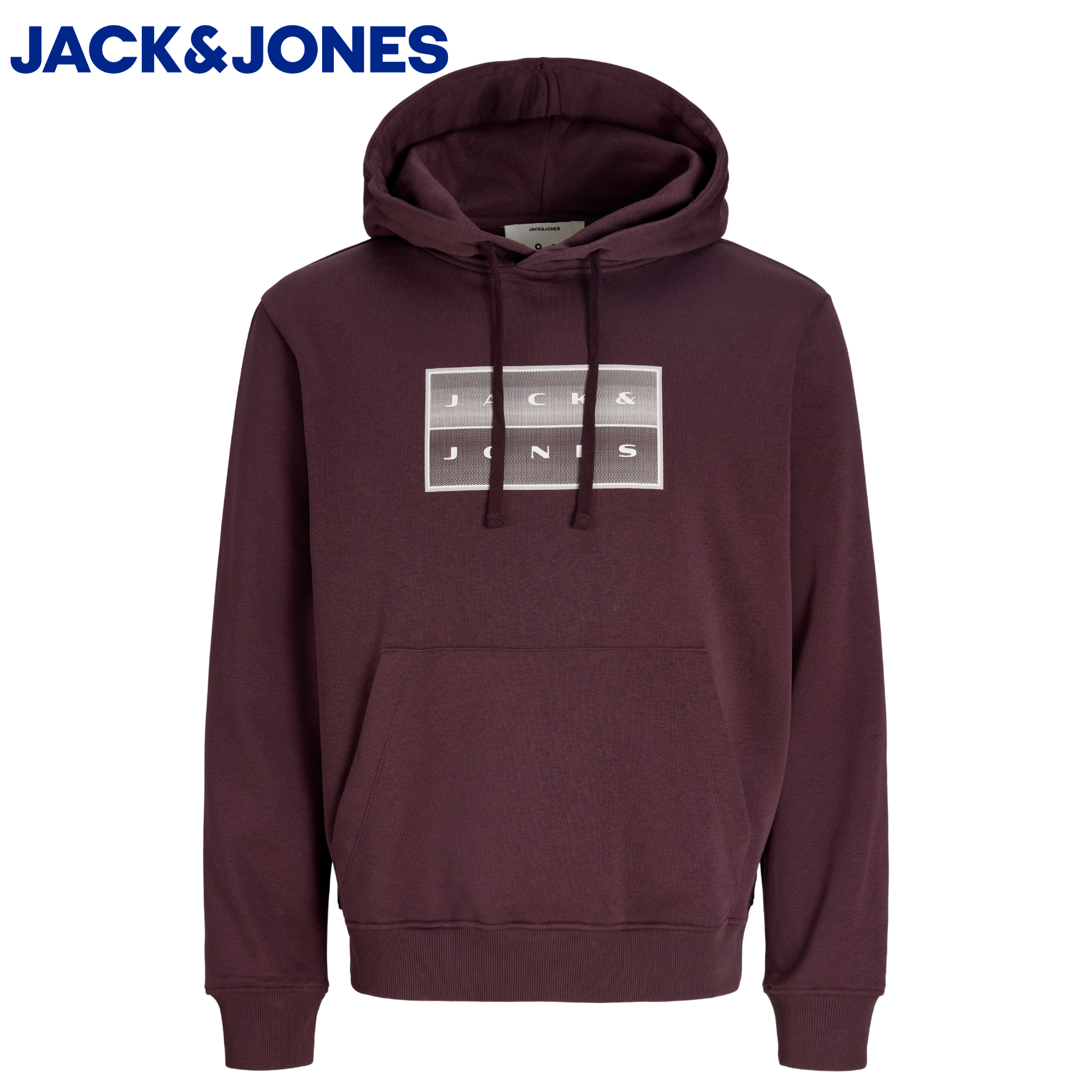 Jack & Jones Fusion Logo Fudge Hoodie Brown