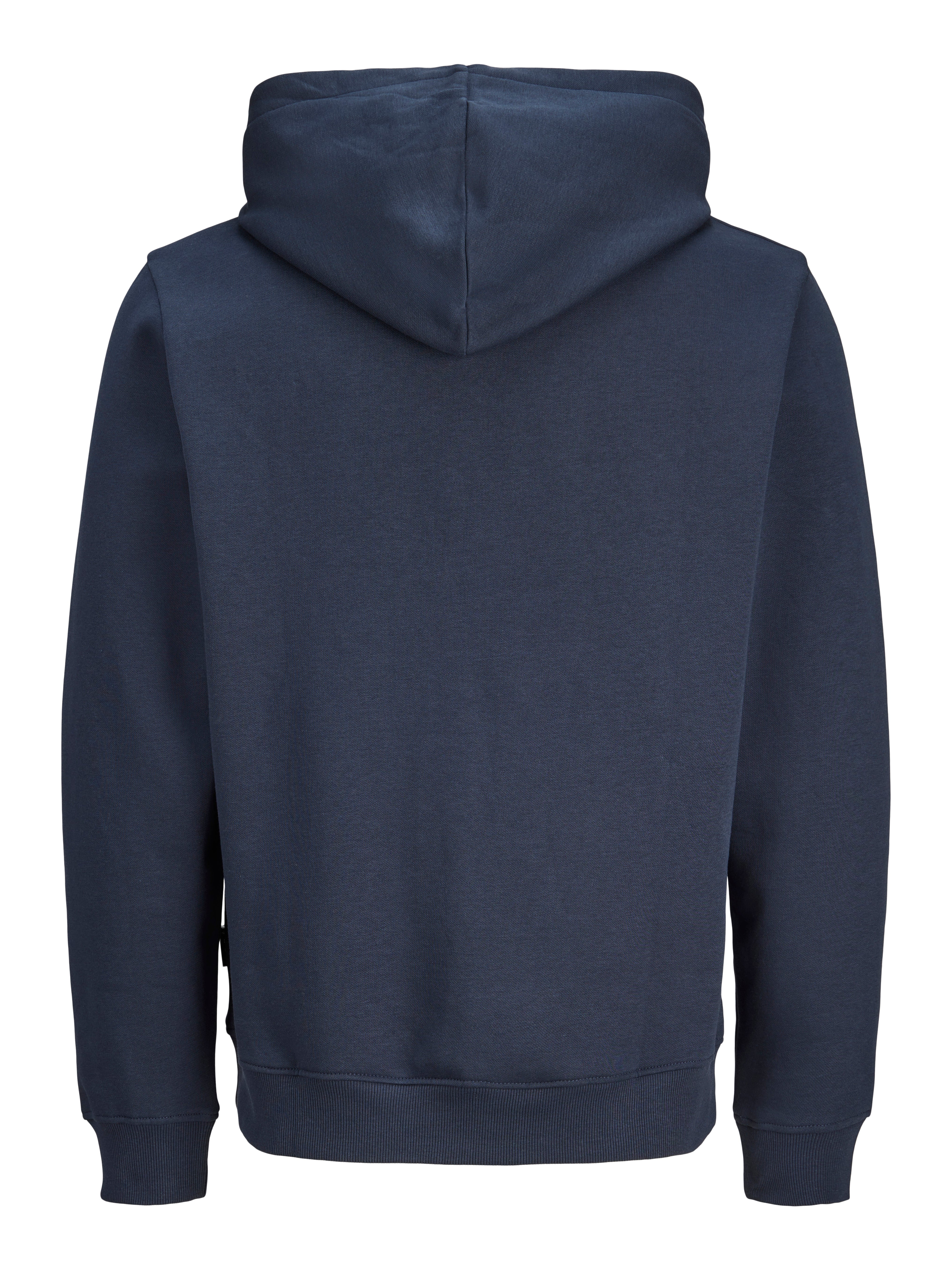 Jack & Jones Fusion Logo Space Hoodie Navy